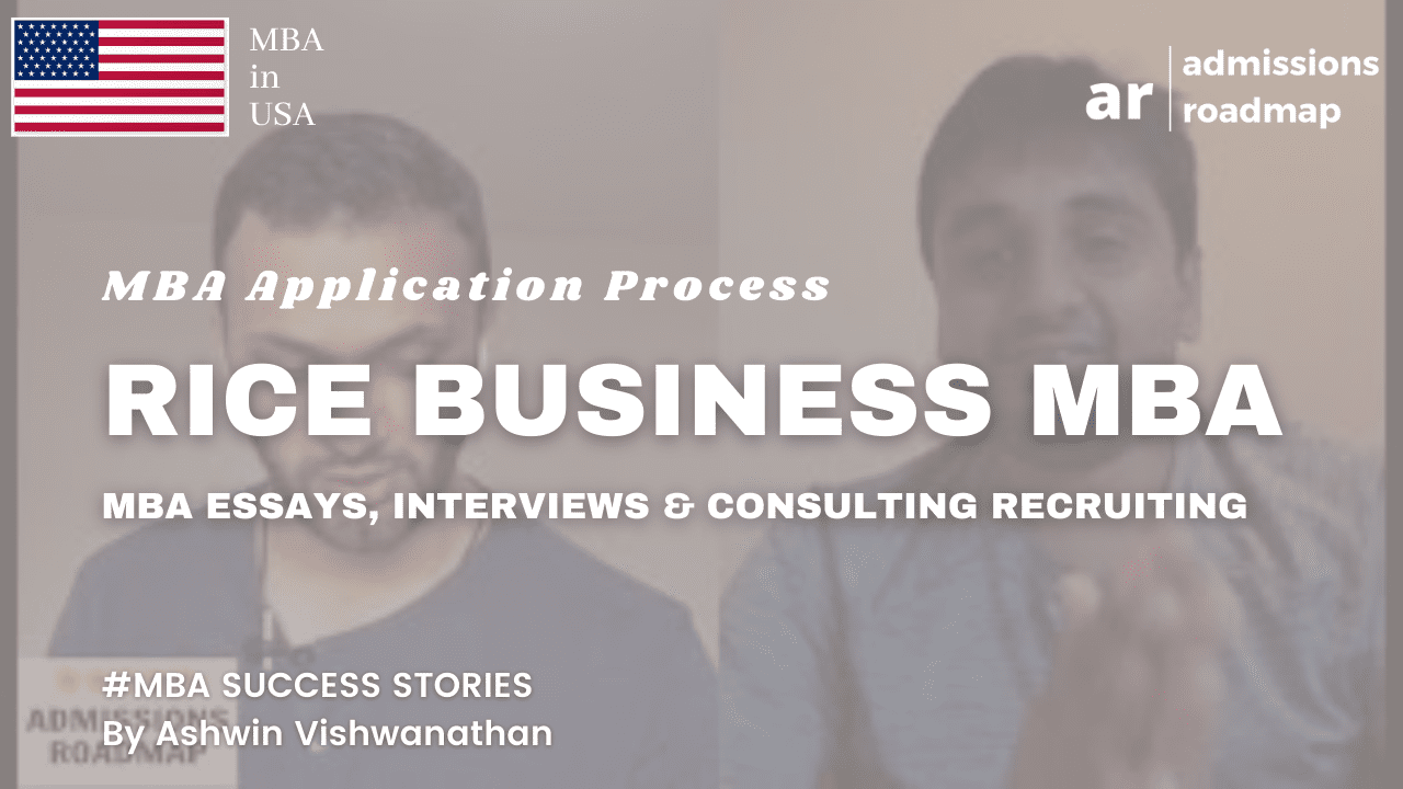 Rice MBA application